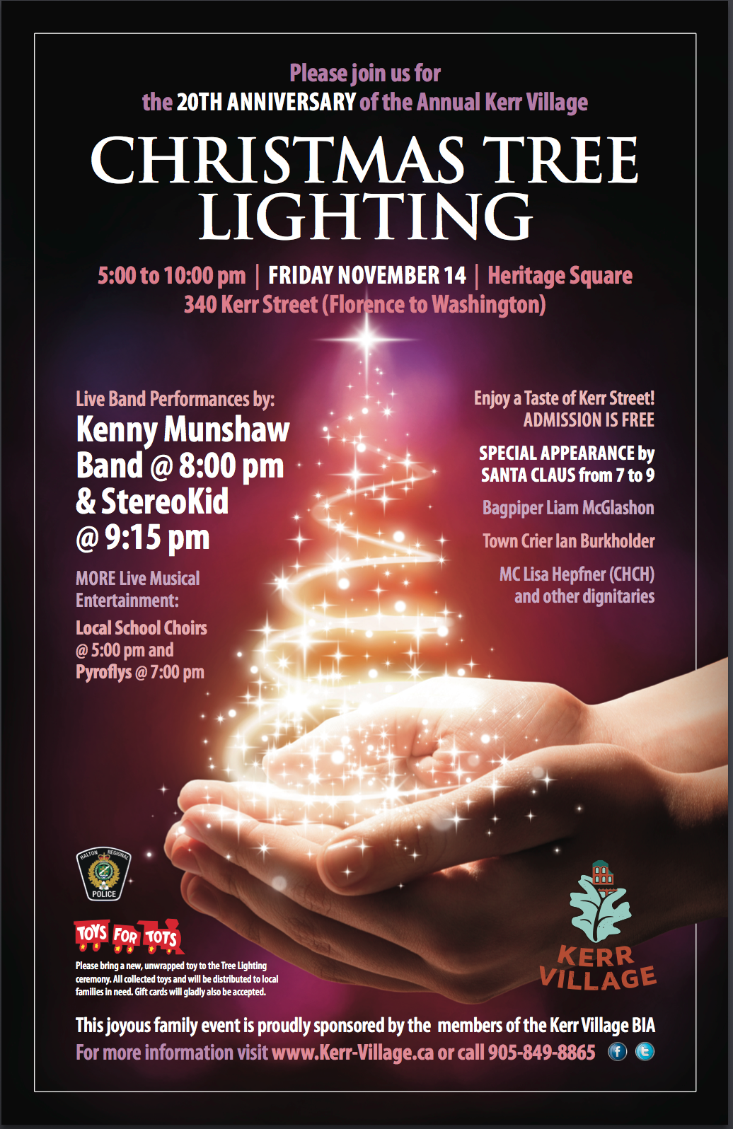 20th Anniversary of the Annual Kerr Village Christmas Tree Lighting